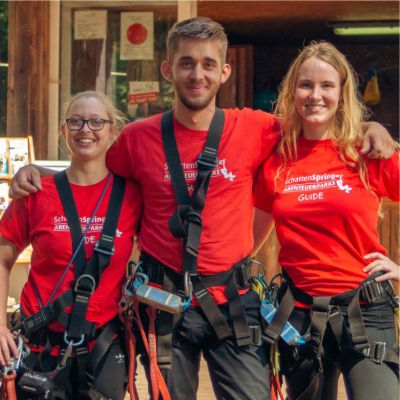 Begr��ung durch Guides im SeaTree am Steinhuder Meer